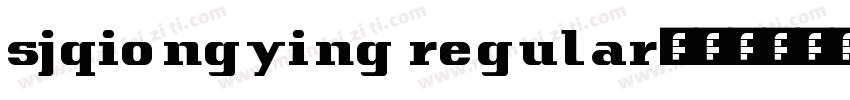 sjqiongying regular字体转换